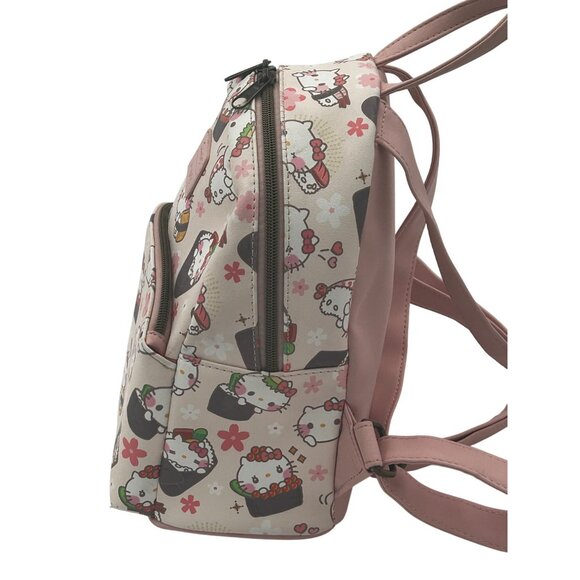 Loungefly Sanrio x Hello Kitty Sushi Mini Backpack Pink Vegan Leather - Picture 5 of 12